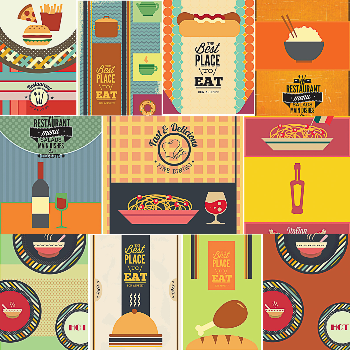 Modern restaurant menu templates | Free download