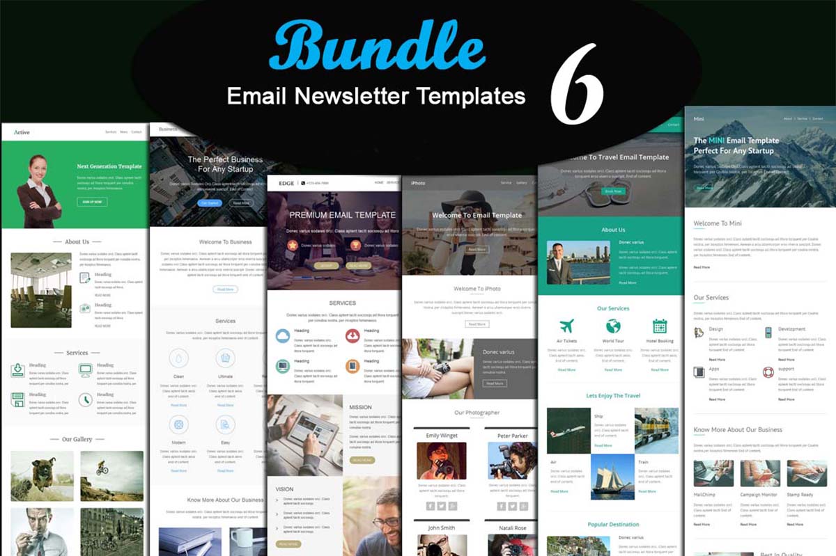 Email newsletter templates collection Free download