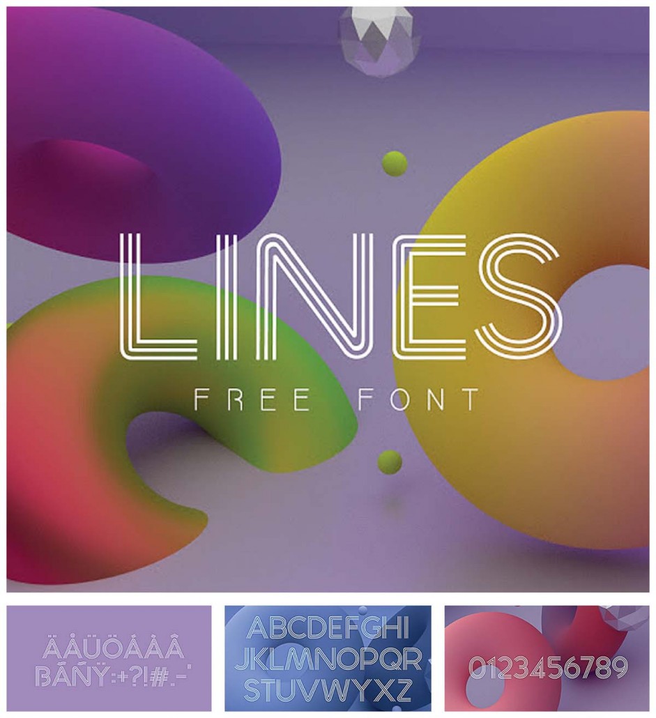Lines Modern Font Free Download