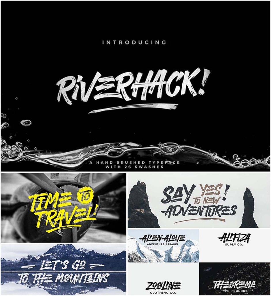 Riverhack Font With Cyrillic Typeface Free Download