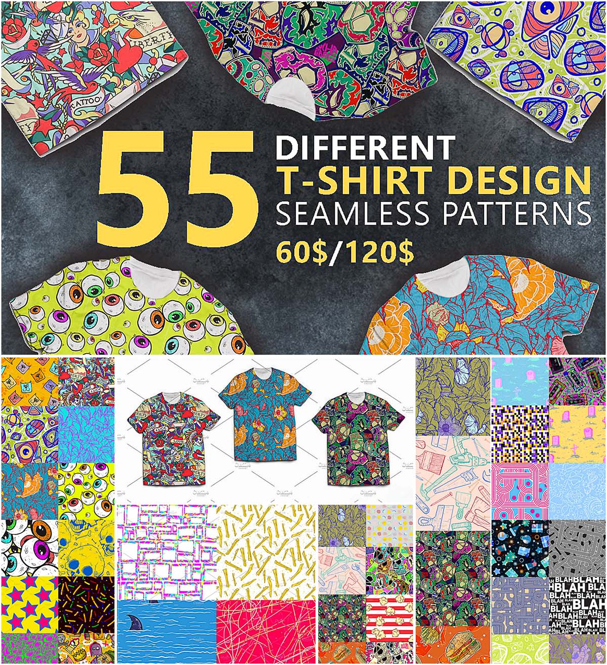 T shirt Design Pattern Bundle Free Download