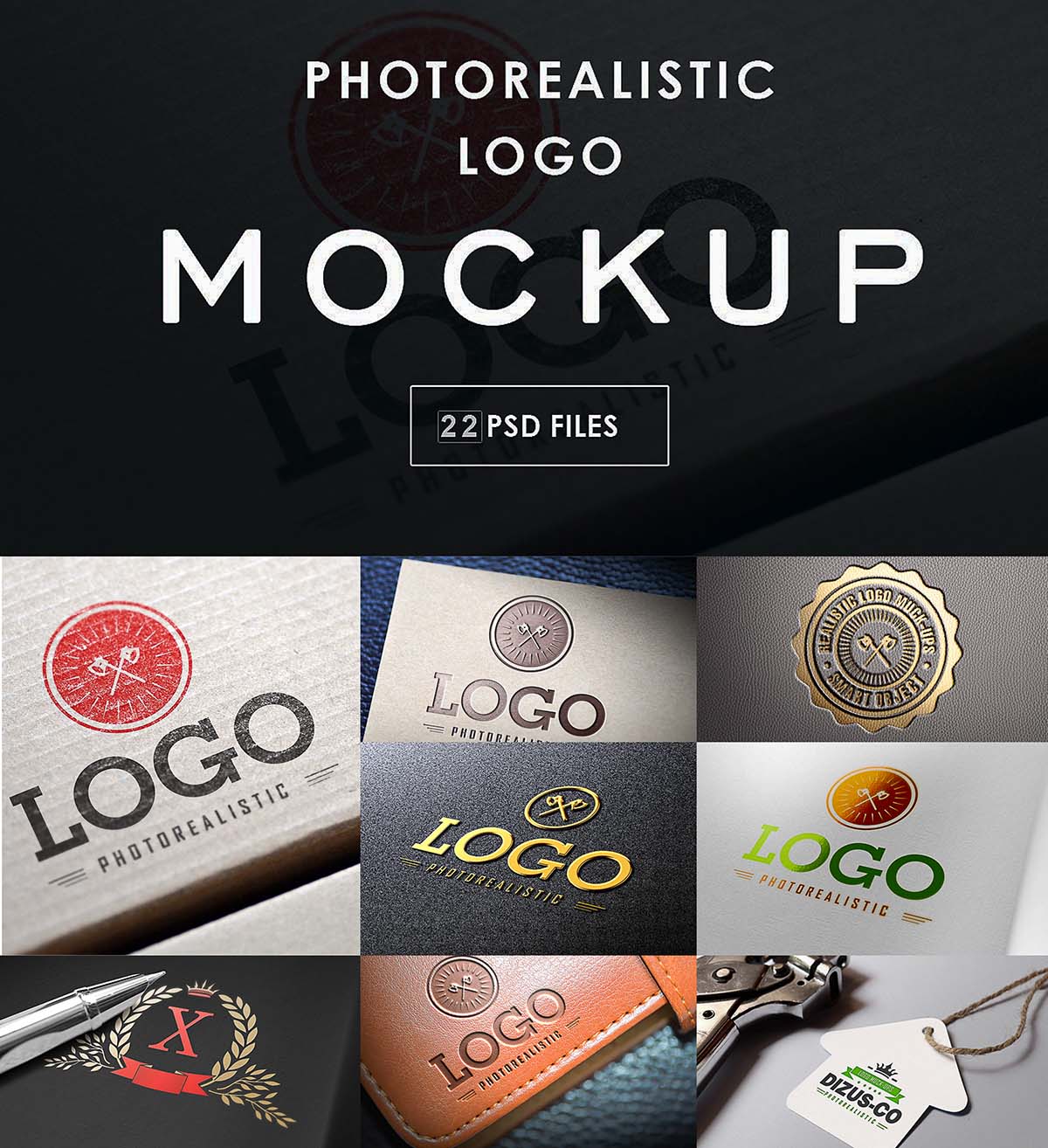 Logo Mockups Bundle Free Download