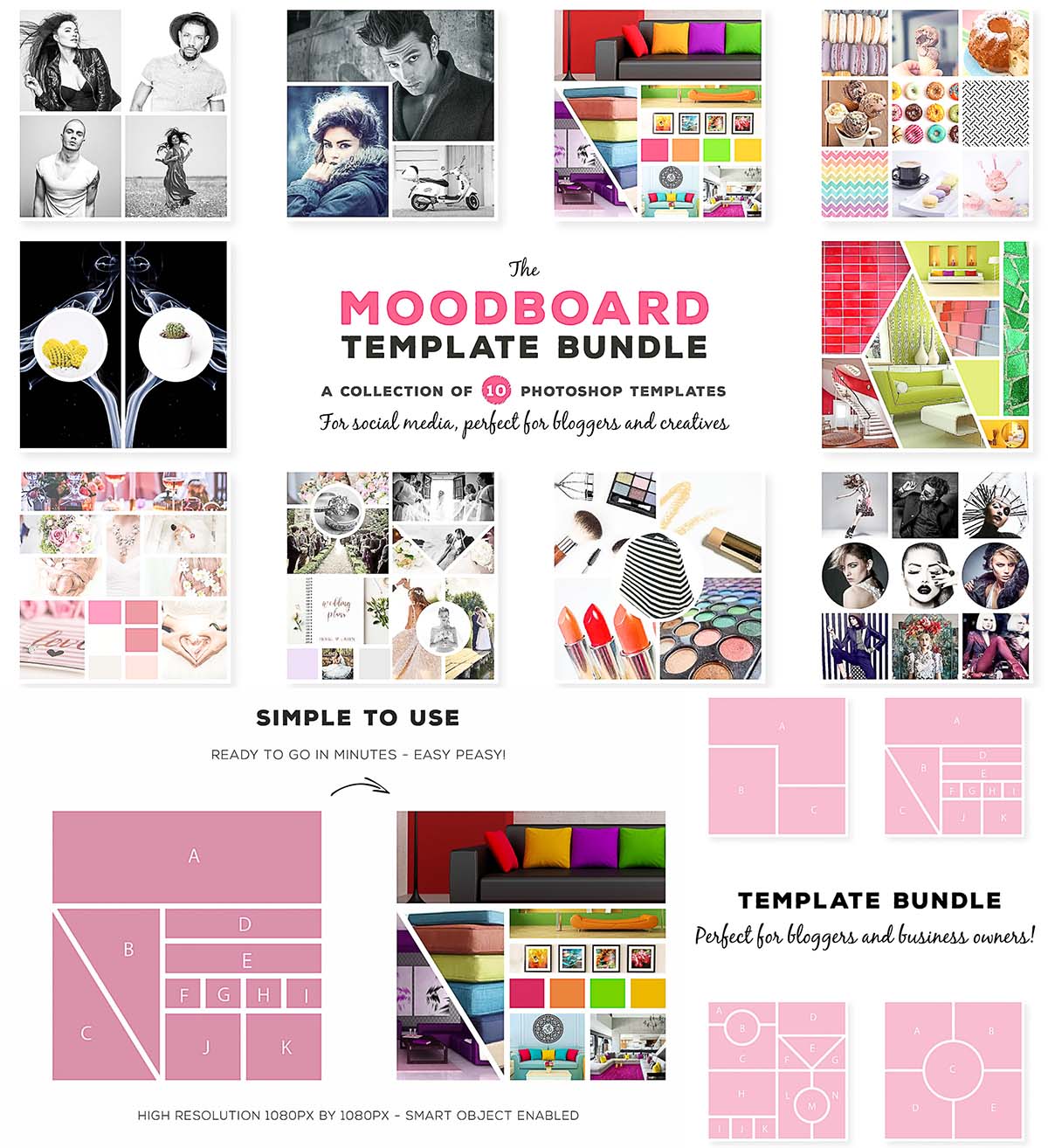 Mood board templates Free download