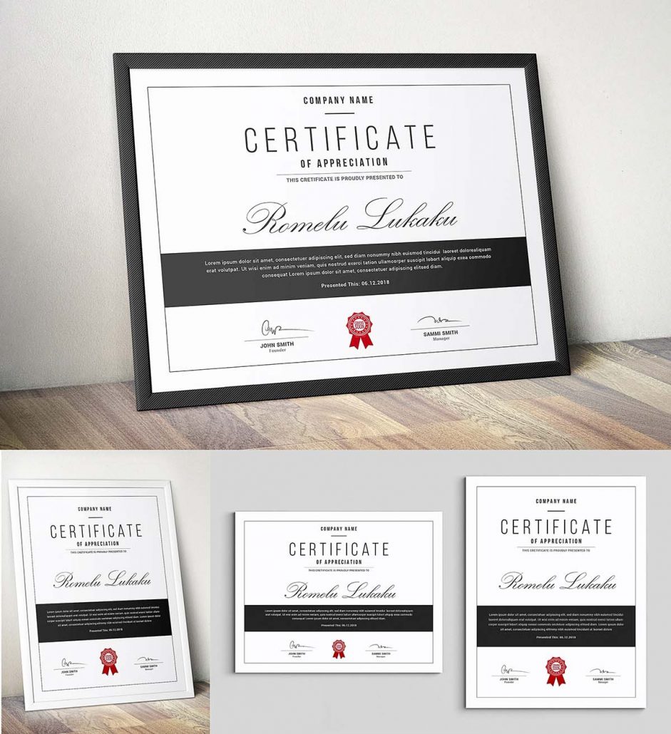 Certificate Template Psd Free Download