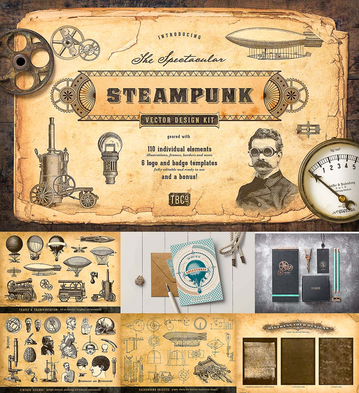 the-steampunk-vector-design-kit-free-download