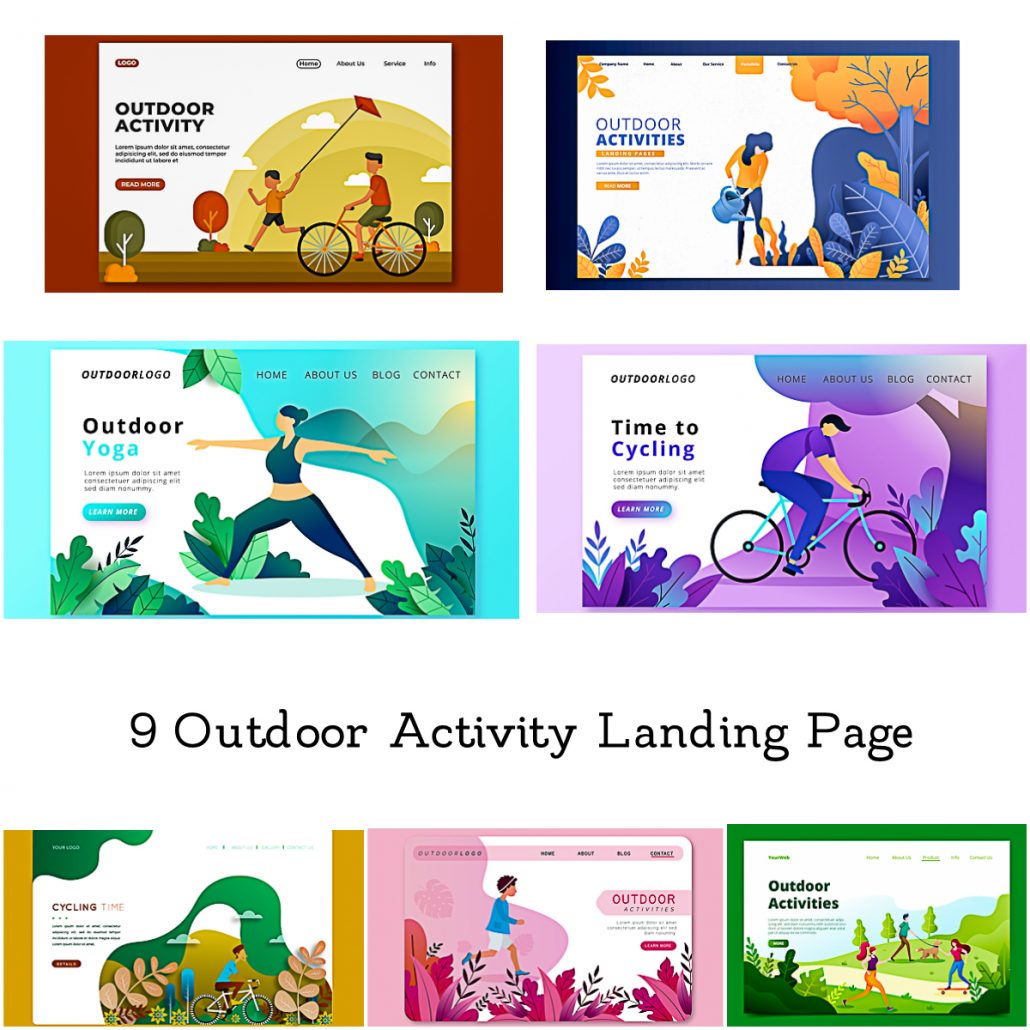 Outdoor Landing Page Templates | Free download