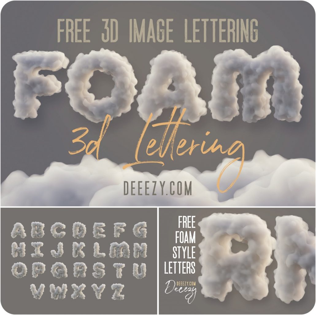 Free Foam 3D Lettering Free Download