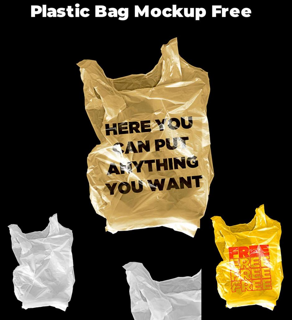Plastic Bag Mockup Freebie | Free download