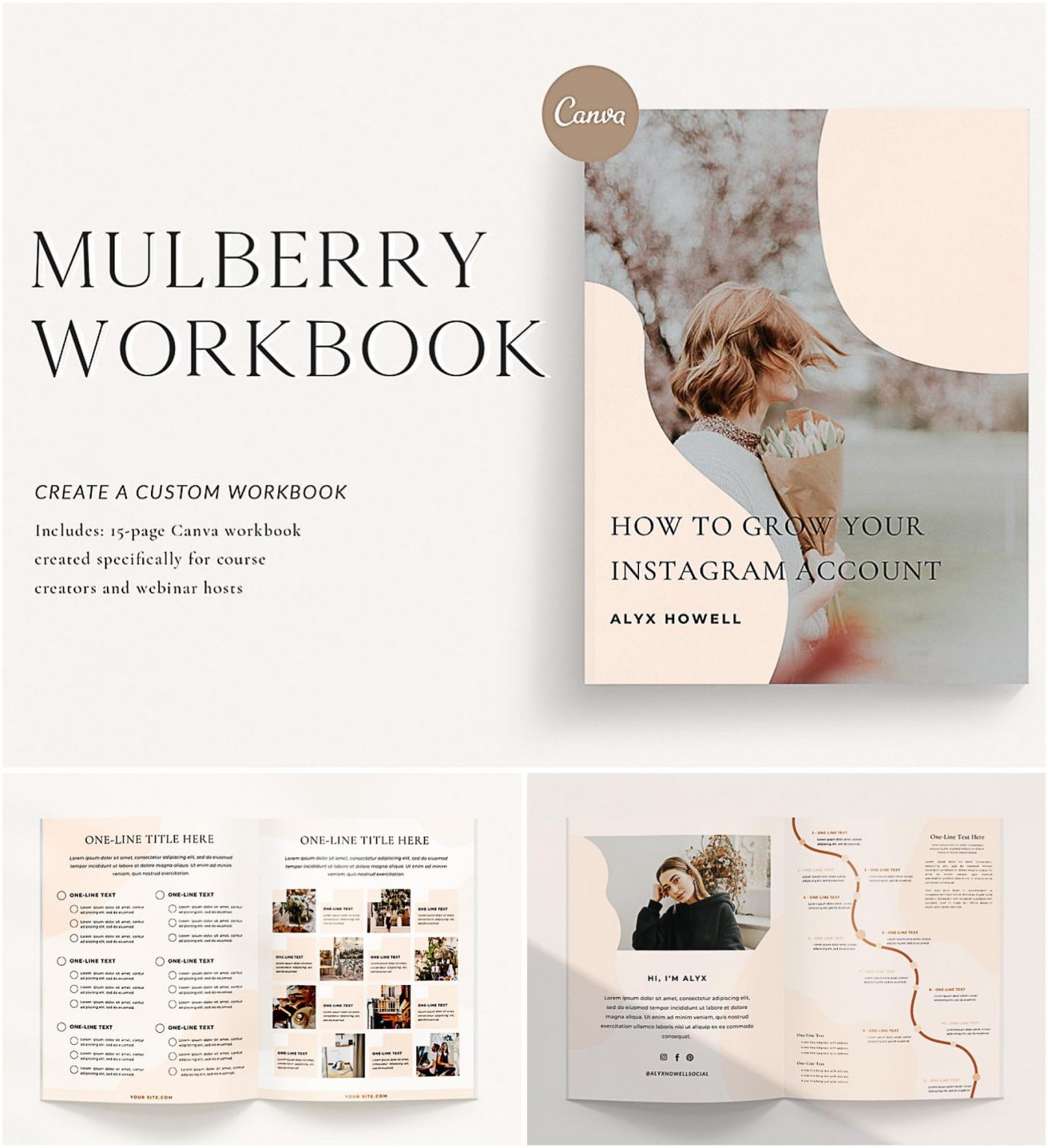Mulberry Workbook for Canva Free download