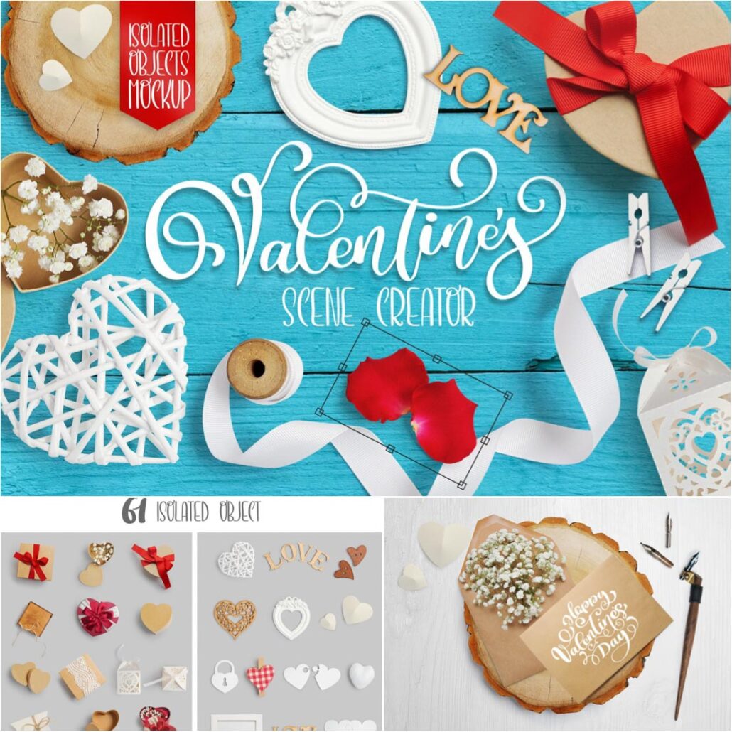 Valentine Mockup scene creator Free download