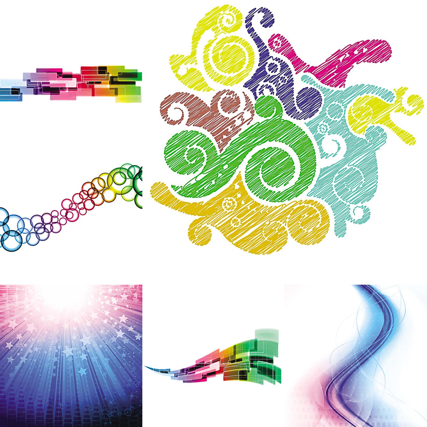 Abstract bright backgrounds vector
