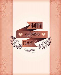 card vector Mothers Day floral