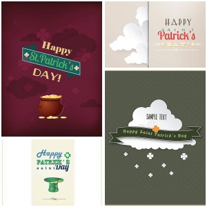 St.Patrick's Day greeting card vectors
