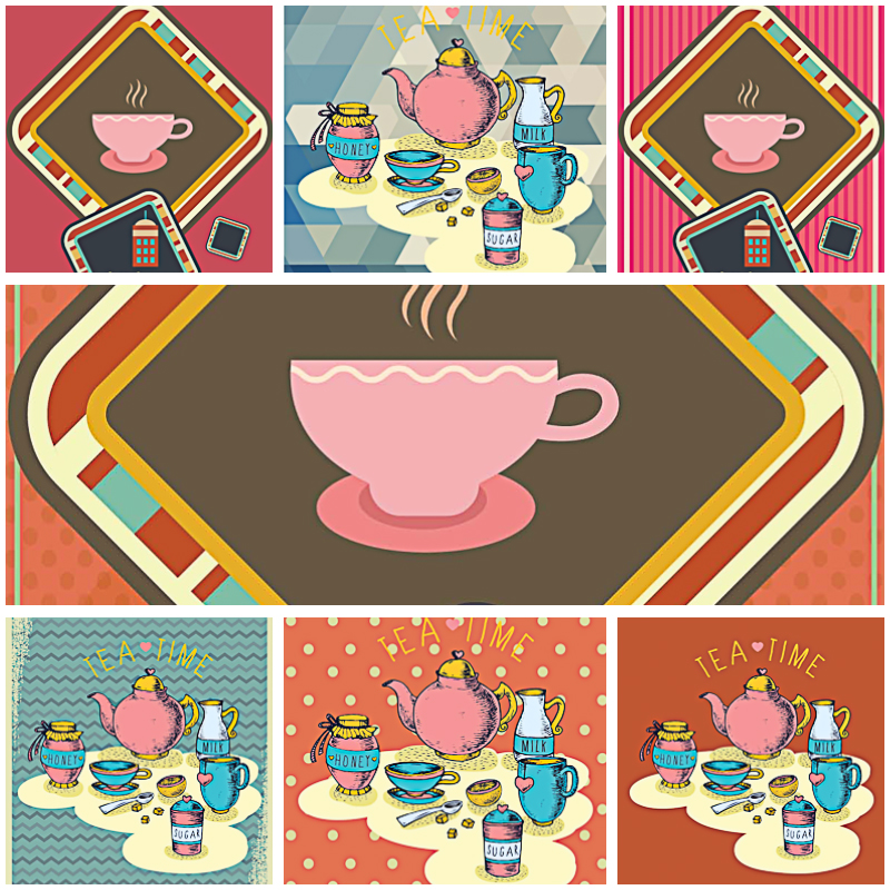 Download Coffee shop cute pattern vectors | Free download