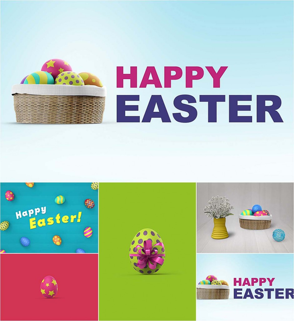 Download Easter eggs mockup set | Free download