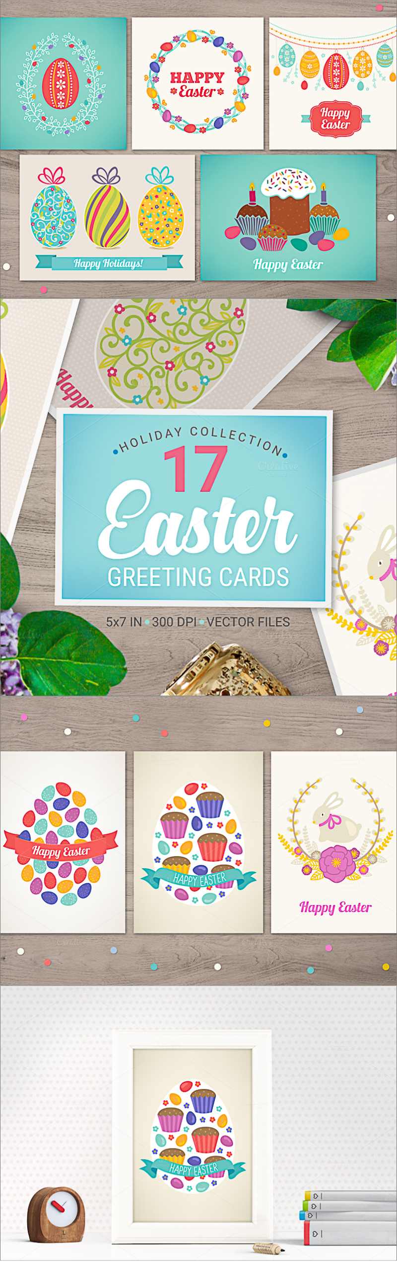 17 Easter cards and greetings collection