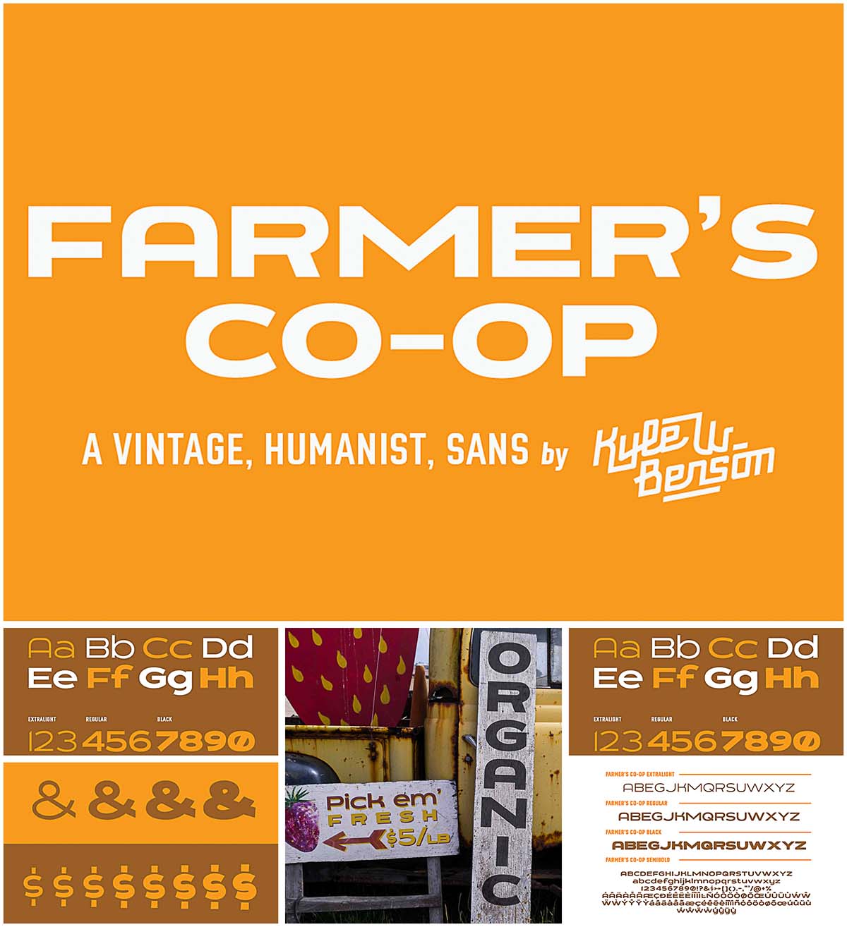 Farmers co-op font collection