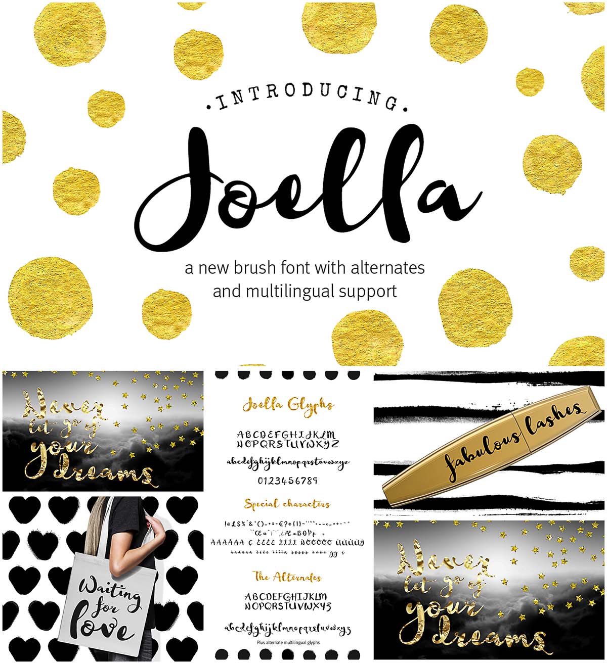 Joell calligraphy typeface