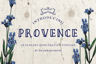 Provence romantic font