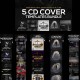5 music CD cover templates
