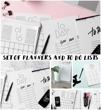 2016 To do lists and planners collection