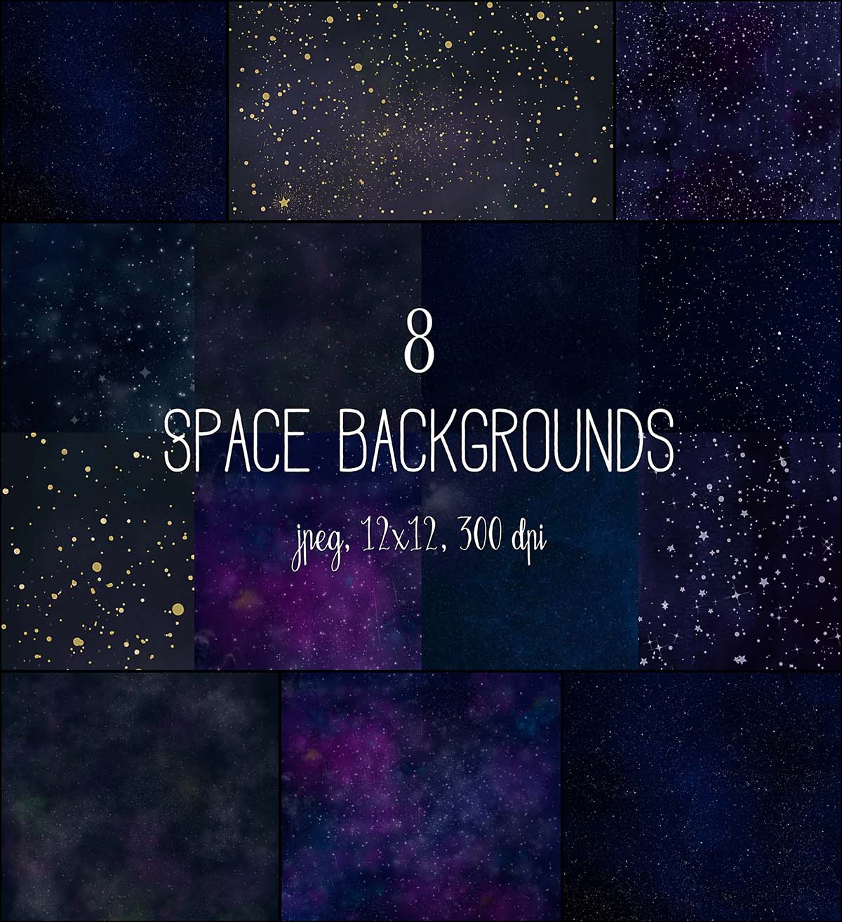 Space backgrounds collection