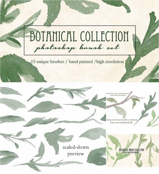 Botanical brush set