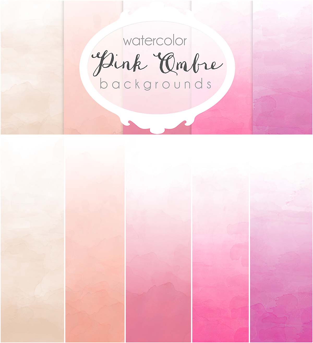 Ombre pink backgrounds
