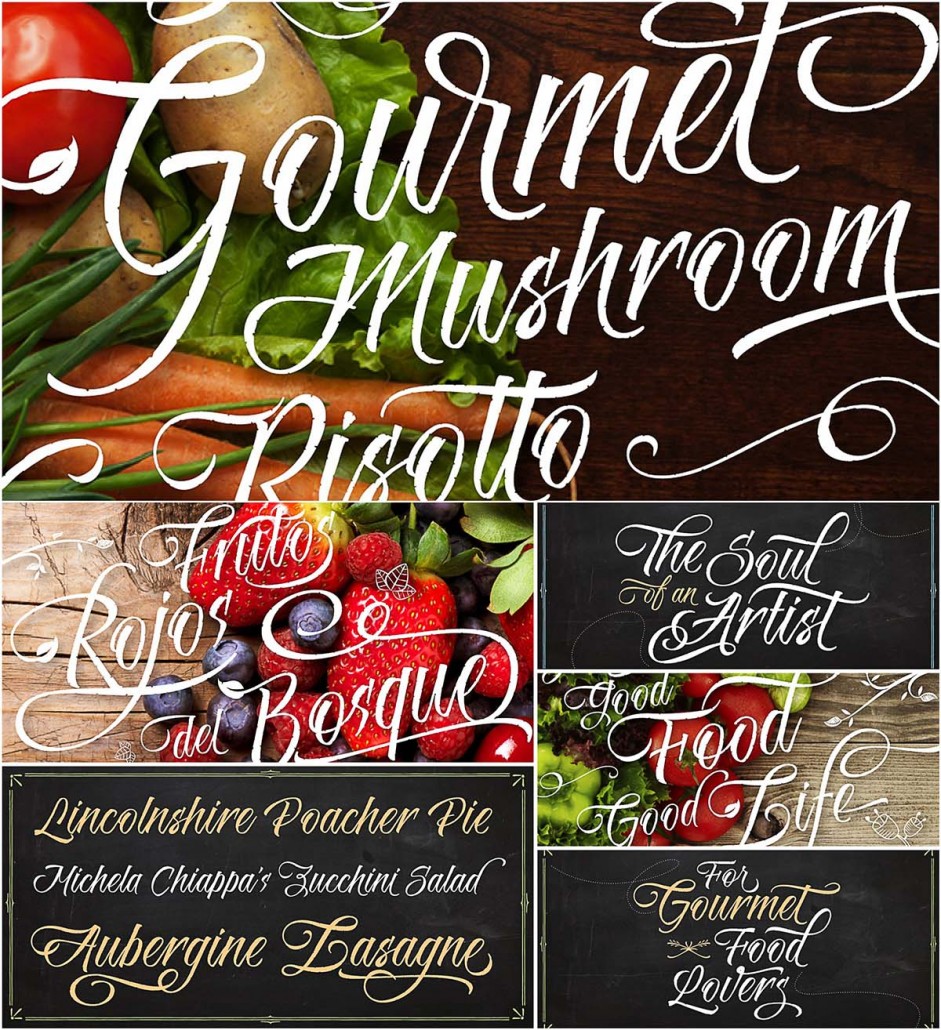 Risotto Script Font Risotto calligraphy script | Free download