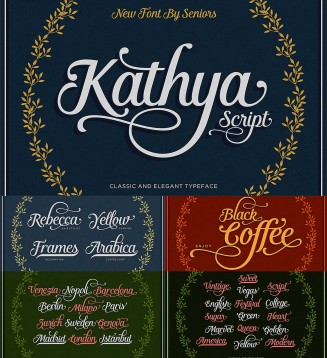 Kathya script calligraphy