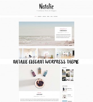 Natalie simple blog theme