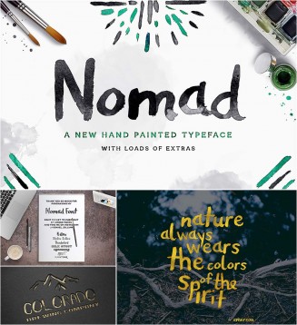 namad hand painted font