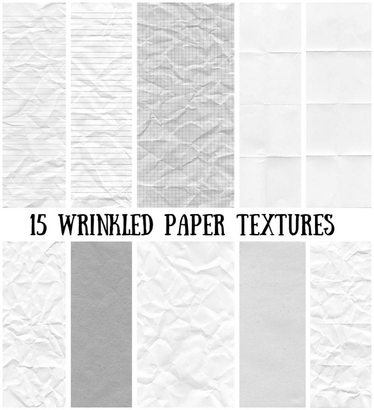 Wrinkled paper textures big collection | Free download