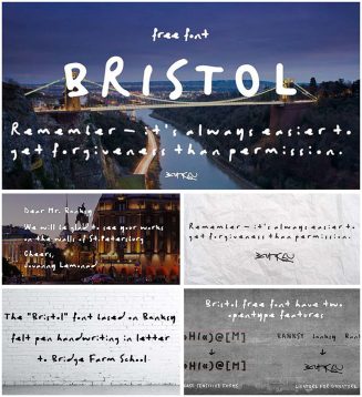 Bristol cyrillic typeface