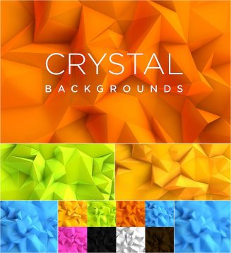 Crystal backgrounds collection