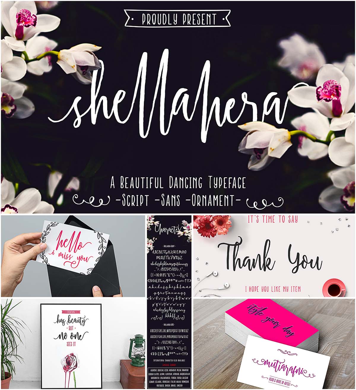 Shellahera brush font