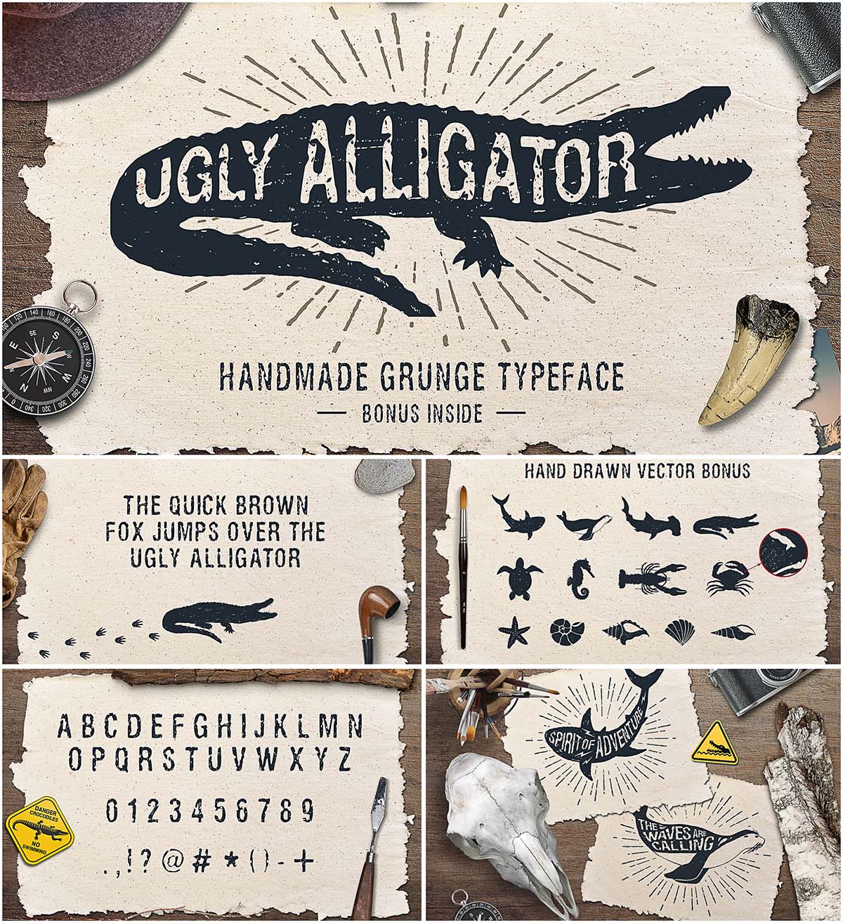 Ugly Alligator sans-serif font