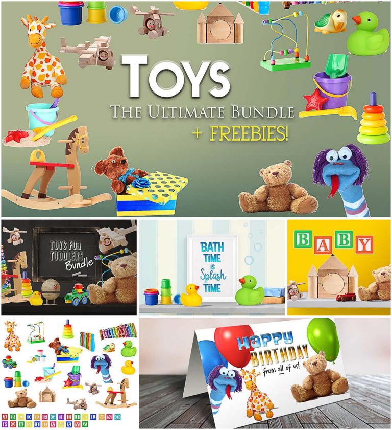 Download Toys mockup scene creator bundle | Free download