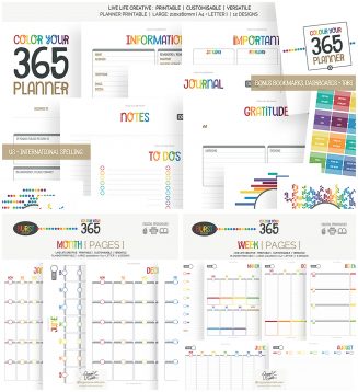 365 printable planner collection