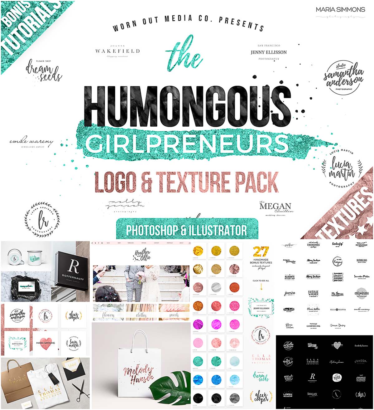 Humongous girlpreneurs big logo pack
