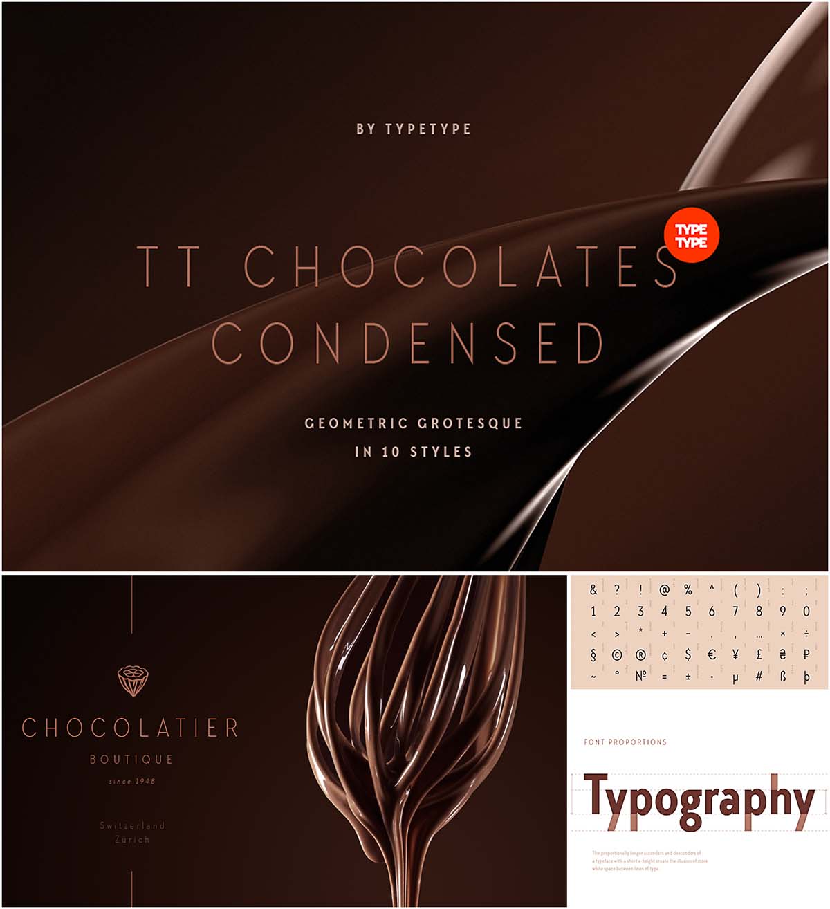 TT Chocolates Condenced font