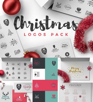 Christmas logos pack
