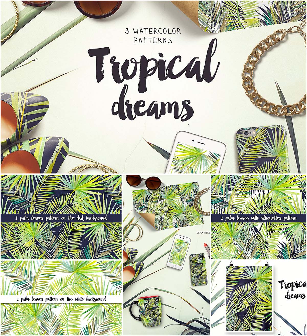 Tropical dreams pattern collection