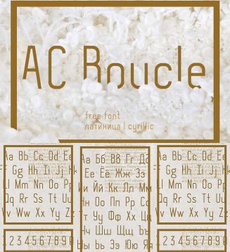 AC Boucle cyrillic font