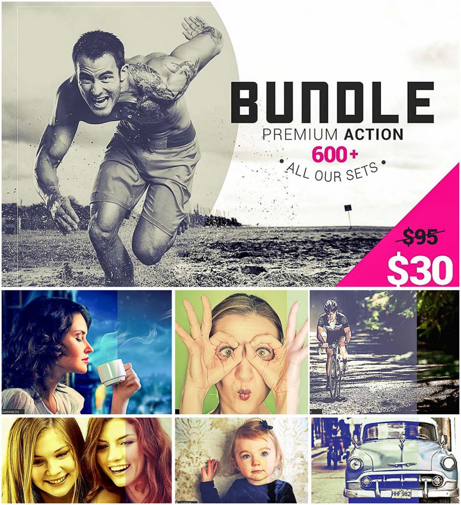 600+ creative photoshop actions bundle free download