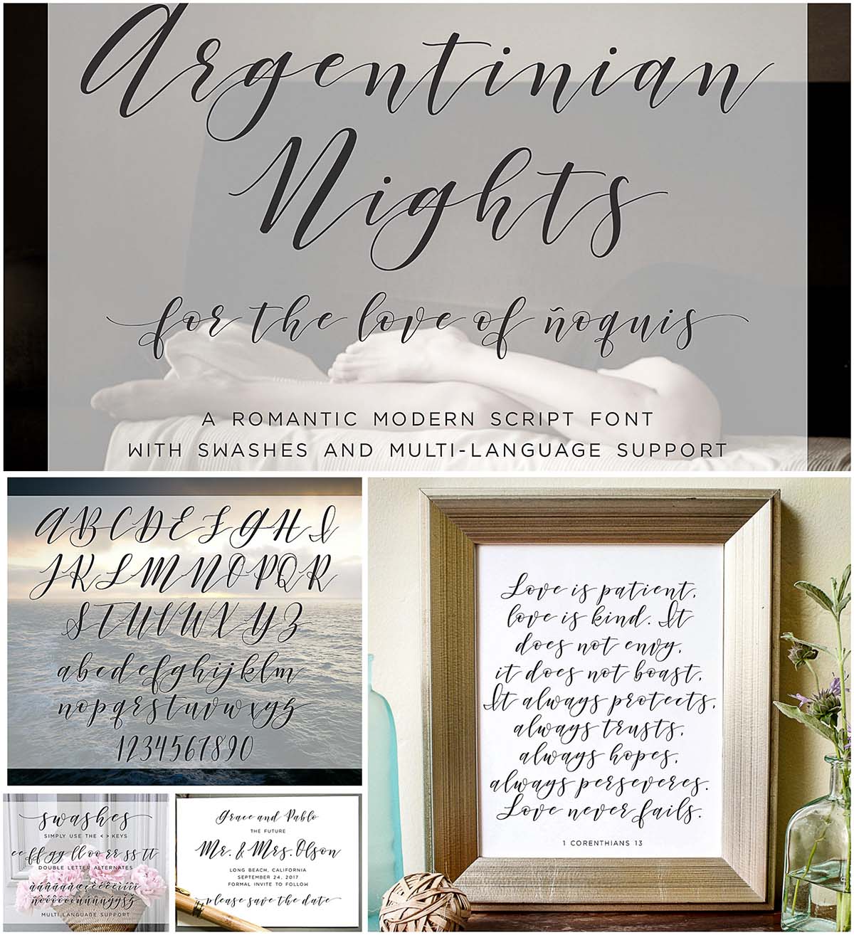 Argentinian nights calligraphy font