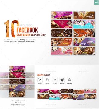 Facebook cover bakery shop 