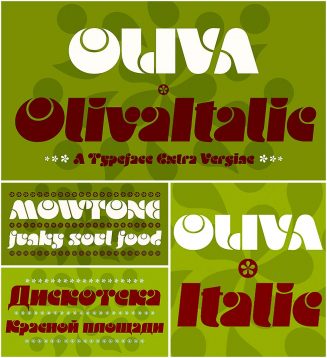 Oliva funky font