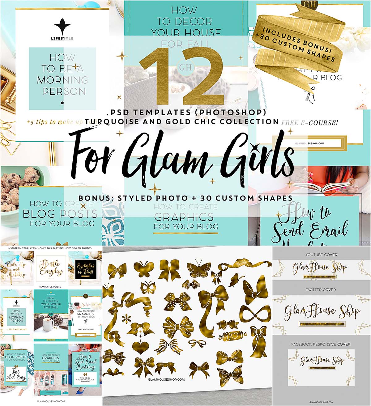 Glam girls templates pack