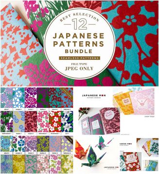Japanese patterns bundle